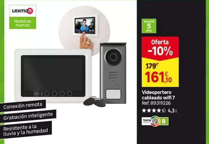 lexman - Vidéoportero Cableado Wifi 7