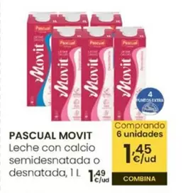 Pascual - Movit Leche Con Calcio Semidesnatada O Desanatada
