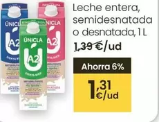 Únicla - Leche Entera Semidesnatada O Desantada