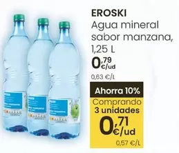 Eroski - Agua Mineral Sabor Manzana