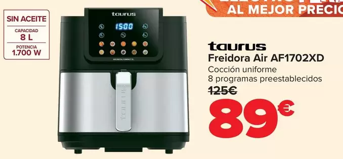 Taurus - Freidora Air AF1702XD