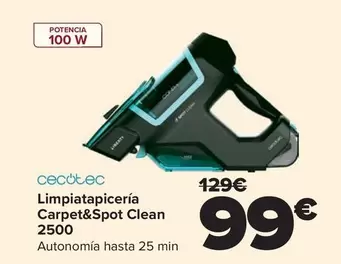 Cecotec - Limpiatapiceria Carpet&Spot Clean 2500