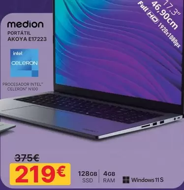 Medion - Portátil Akoya E17223