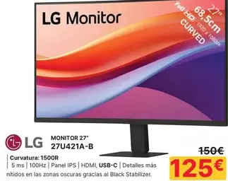 LG - Monitor 27" 27u421a-b