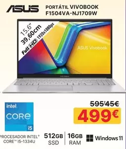 Asus - Portátil F1504va-nj1709w