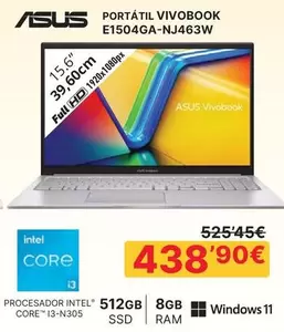 Asus - Portátil E1504GA-NJ463w