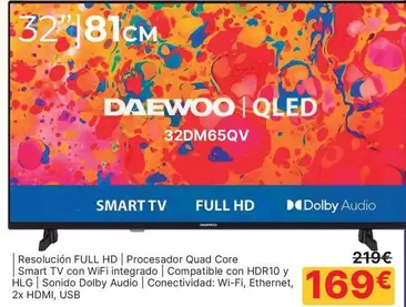 Daewoo - Smart Tv Con Wifi Integradol