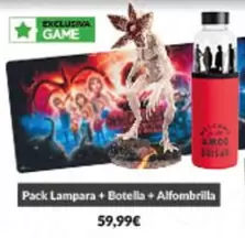 Game - Pack Lampara + Botella + Alfombrilla