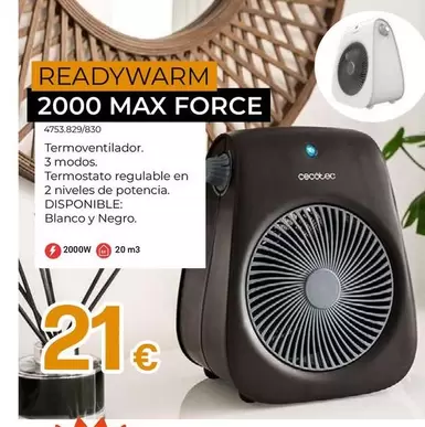 Cecotec - Readywarm 2000W Max Force