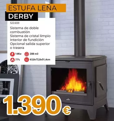 Estufa Leña Derby