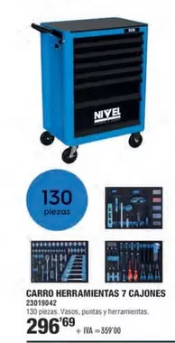 Nivel - Carro Herramientas 7 Cajones