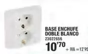 Blanco - Enchufe Doble
