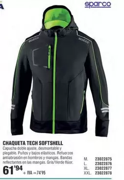 Sparco - Chaqueta Tech Softshell