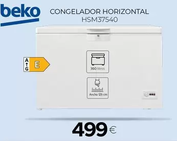 Beko - Congelador Horizontal HSM37540