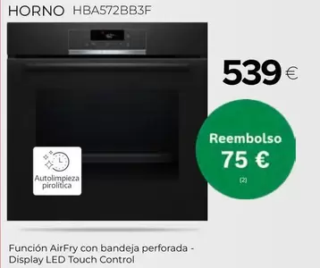 Horno de Oro - Funcion Airfry Con Bandeja Perforada