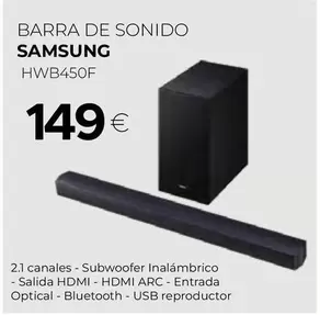 Samsung - Barra De Sonido Hwb450f