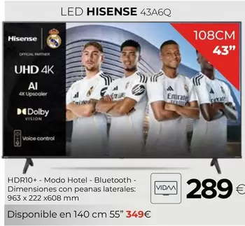Hisense - Led 43a6q