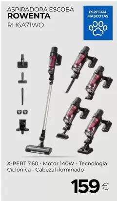 Rowenta - Aspiradora Escoba Rh6a71wo