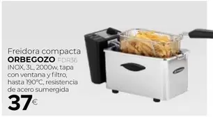 Orbegozo - Freidora Compacta