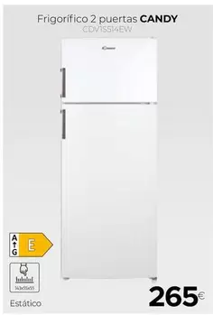 Candy - Frigorífico 2 Puertas Cdvis514ew