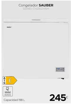 Sauber - Congelador Series Ch2024wh