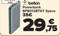Belkin - Powerbank Bpb012btgy Space