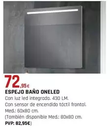 Espejo Baño Oneled