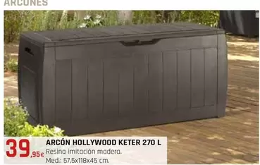 Hollywood - Arcón Keter 270 L