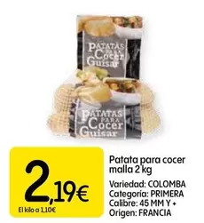 Patata Para Cocer