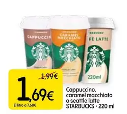 starbucks - Cappuccino, Caramel Macchiato O Seattle Latte