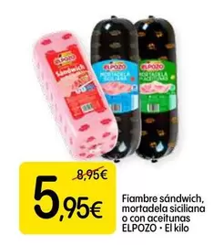 elpozo - Fiambre Sándwich, Mortadela Siciliana O Con Aceitunas