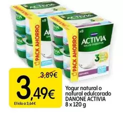 Activia - Yogur Natural O Natural Edulcorado