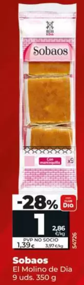 El Molino De Dia  - Sobaos 9 Uds. 350 G