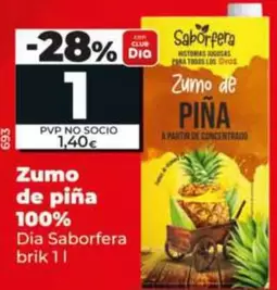 Dia Saborfera - Zumo De Piña 100%