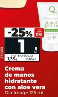 Dia Imaqe - Crema De Manos Hidratante Con Aloe Vera