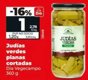 Dia Vegecampo - Judías Verdes Planas Cortadas 