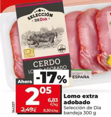 Seleccion De Dia - Lomo Extra Adobado Bandeja 300g