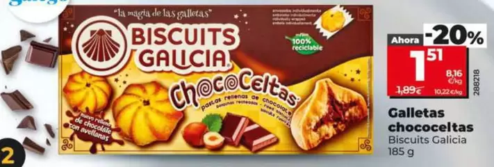 Biscuits Galicia - Galletas Chococeltas