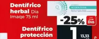Dia Imaqe - Dentífrico Protección Total 75 Ml