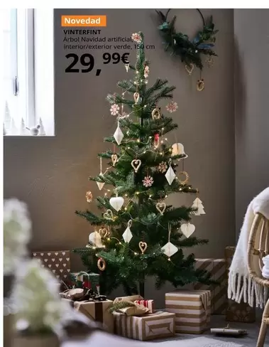 Vinterfint - Arbol Navidad Artificial Interior/Exterior Verde