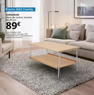 Svenarum - Mesa De Centro, Bambú