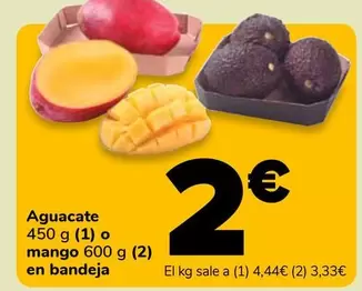 Aguacate O Mango En Bandeja