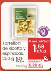 Eroski - Tortelloni De Ricotta Y Espinacas