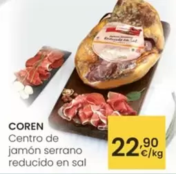 Coren - Centro De Jamón Serrano Reducido En Sal