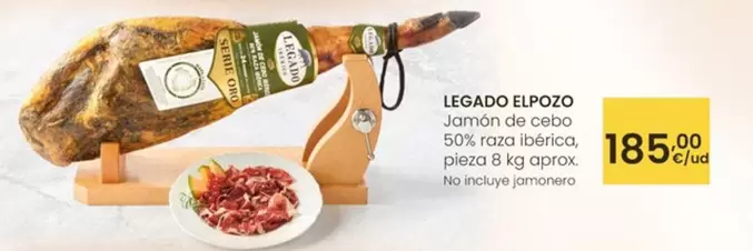Legado ElPozo - Jamón De Cebo 50% Raza Ibérica