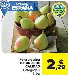 origen - Pera Ercolina