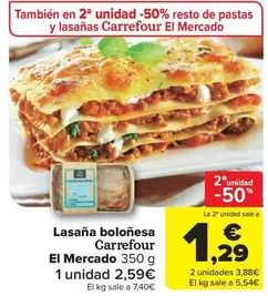 Carrefour Regionales - Lasaña Boloñesa