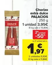 Palacios - Chorizo Extra Dulce