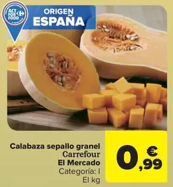 carrefour - Calabaza Sepallo Granel El Mercado