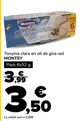 Montey - Tonyina Clara En Oli De Gira-Sol